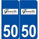 50 Tonneville logo autocollant plaque stickers ville