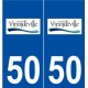 50 Virandeville logo autocollant plaque stickers ville