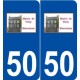 50 Virey logo autocollant plaque stickers ville