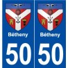 51 Bétheny blason autocollant plaque stickers ville
