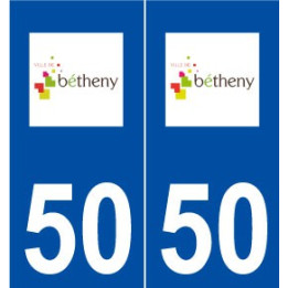 51 Bétheny logo autocollant plaque stickers ville