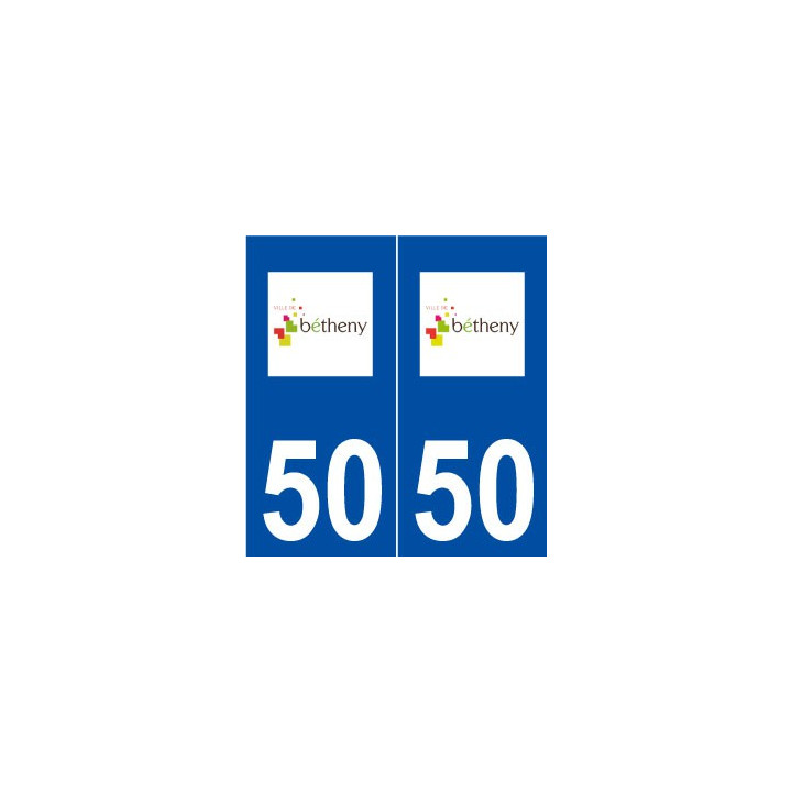 51 Bétheny logo autocollant plaque stickers ville