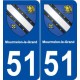 51 Mourmelon-le-Grand blason autocollant plaque stickers ville