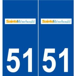 51 Sainte-Menehould logo autocollant plaque stickers ville