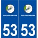 53 Bonchamp-lès-Laval logo autocollant plaque stickers ville