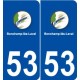 53 Bonchamp-lès-Laval logo autocollant plaque stickers ville