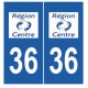 36 Indre autocollant plaque