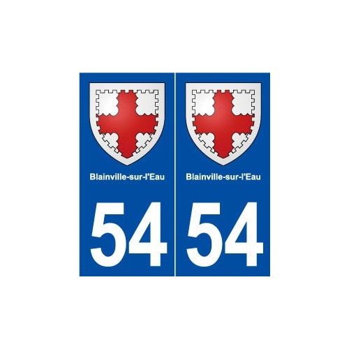 54 Blainville-sur-l'Eau blason autocollant plaque stickers ville