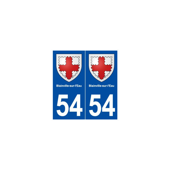 54 Blainville-sur-l'Eau blason autocollant plaque stickers ville