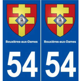 54 Bouxières-aux-Dames blason autocollant plaque stickers ville