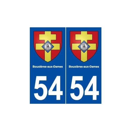 54 Bouxières-aux-Dames blason autocollant plaque stickers ville