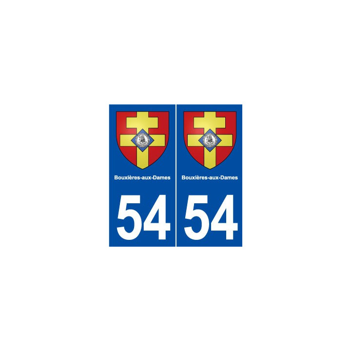 54 Bouxières-aux-Dames blason autocollant plaque stickers ville