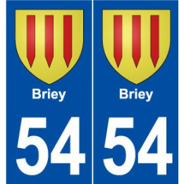 54 Briey blason autocollant plaque stickers ville