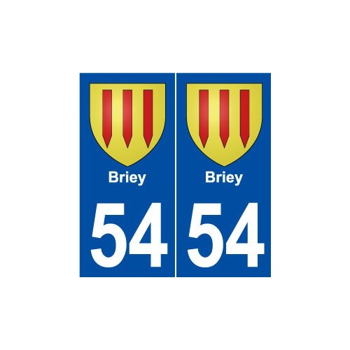 54 Briey blason autocollant plaque stickers ville