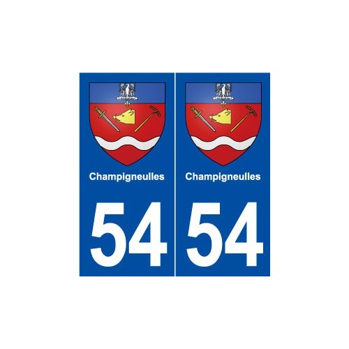 54 Champigneulles blason autocollant plaque stickers ville