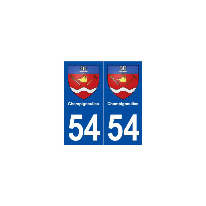 54 Champigneulles blason autocollant plaque stickers ville