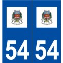 54 Champigneulles logo autocollant plaque stickers ville