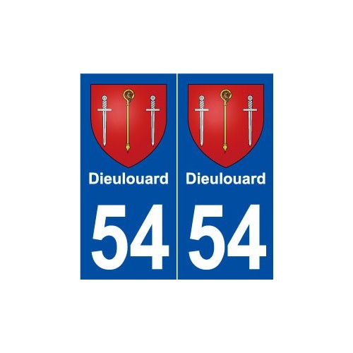 54 Dieulouard blason autocollant plaque stickers ville