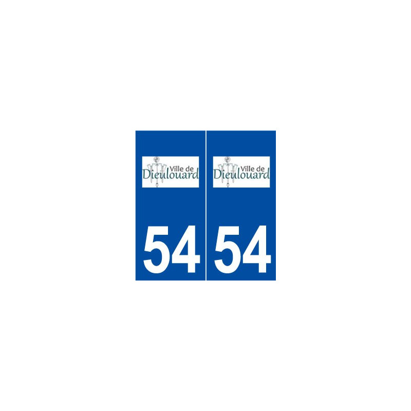 54 Dieulouard logo autocollant plaque stickers ville