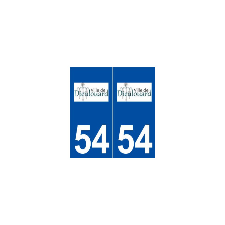 54 Dieulouard logo autocollant plaque stickers ville