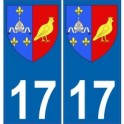 17 Charente-Maritime, wappen wappen-sticker abteilung