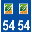 54 Dombasle-sur-Meurthe logo autocollant plaque stickers ville