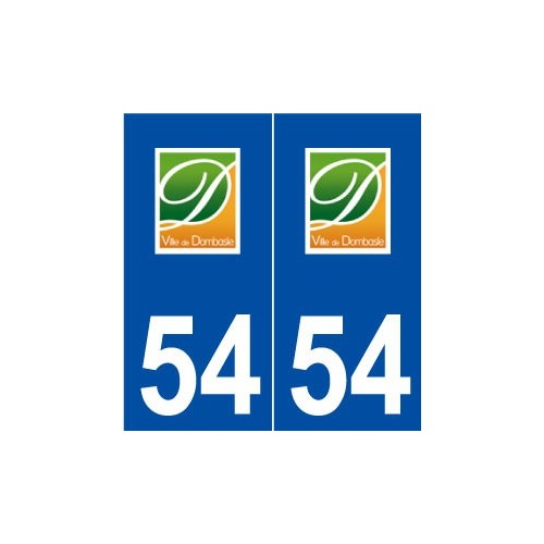 54 Dombasle-sur-Meurthe logo autocollant plaque stickers ville