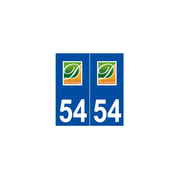 54 Dombasle-sur-Meurthe logo autocollant plaque stickers ville