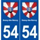 54 Essey-lès-Nancy blason autocollant plaque stickers ville