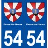 54 Essey-lès-Nancy blason autocollant plaque stickers ville