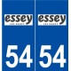 54 Essey-lès-Nancy logo autocollant plaque stickers ville