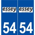 54 Essey-lès-Nancy logo autocollant plaque stickers ville