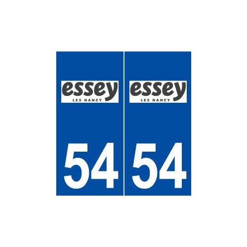 54 Essey-lès-Nancy logo autocollant plaque stickers ville