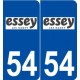 54 Essey-lès-Nancy logo autocollant plaque stickers ville