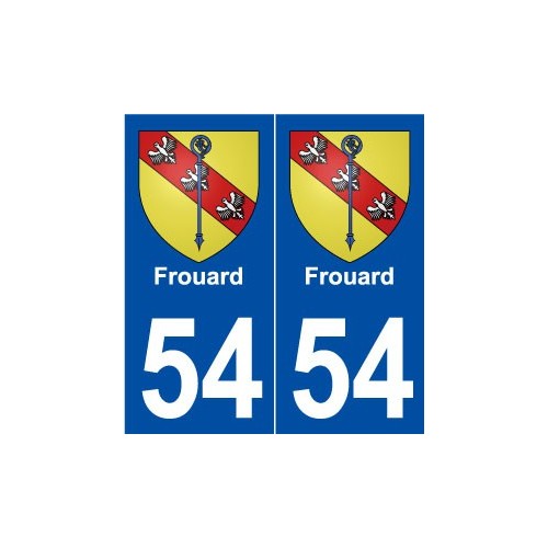 54 Frouard blason autocollant plaque stickers ville