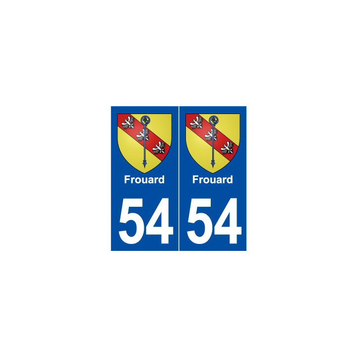 54 Frouard blason autocollant plaque stickers ville