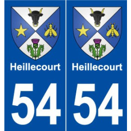 54 Heillecourt blason autocollant plaque stickers ville