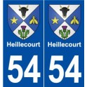 54 Heillecourt blason autocollant plaque stickers ville