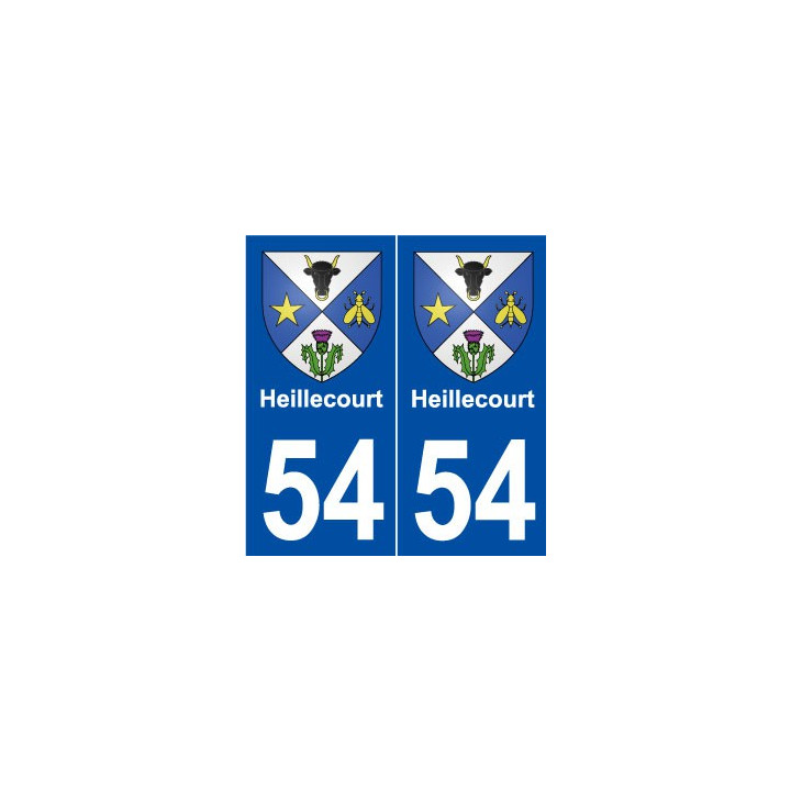 54 Heillecourt blason autocollant plaque stickers ville