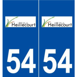 54 Heillecourt logo autocollant plaque stickers ville
