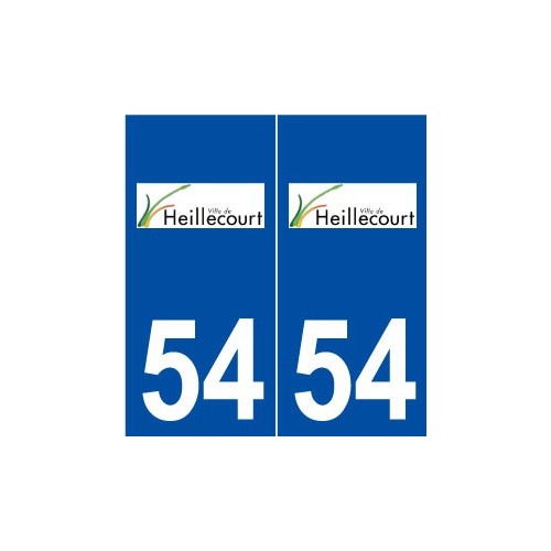 54 Heillecourt logo autocollant plaque stickers ville
