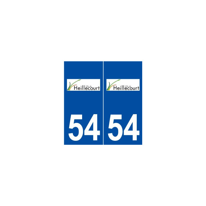 54 Heillecourt logo autocollant plaque stickers ville