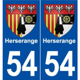 54 Herserange blason autocollant plaque stickers ville