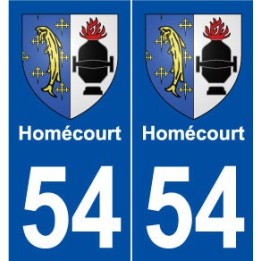 54 Homécourt blason autocollant plaque stickers ville