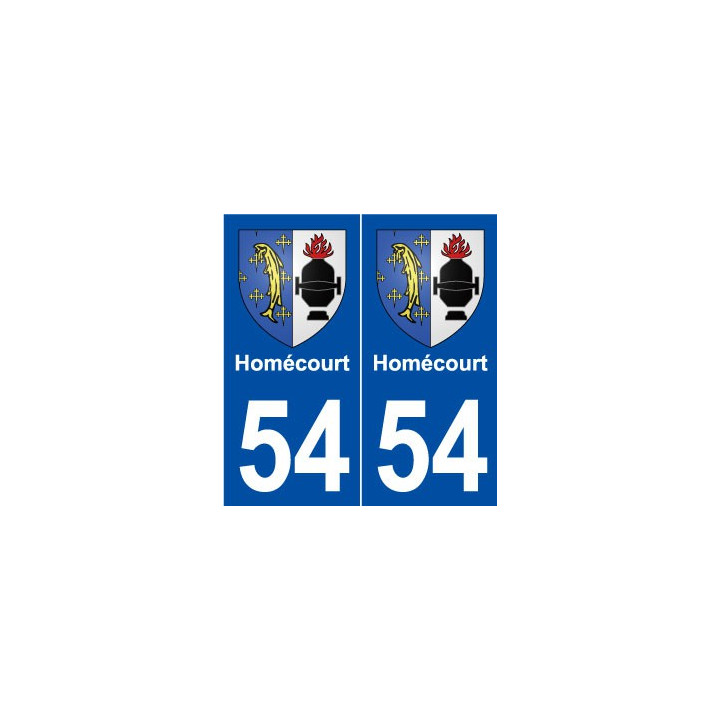 54 Homécourt blason autocollant plaque stickers ville