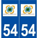 54 Homécourt logo autocollant plaque stickers ville