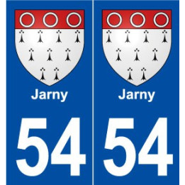 54 Jarny blason autocollant plaque stickers ville