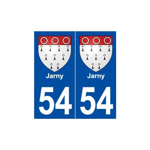 54 Jarny blason autocollant plaque stickers ville