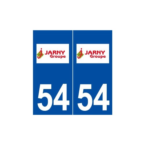 54 Jarny logo autocollant plaque stickers ville