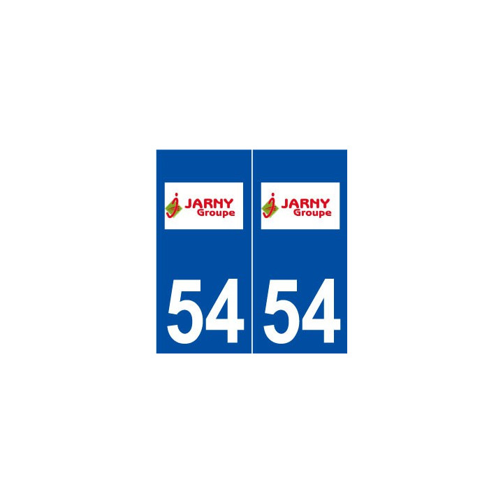 54 Jarny logo autocollant plaque stickers ville